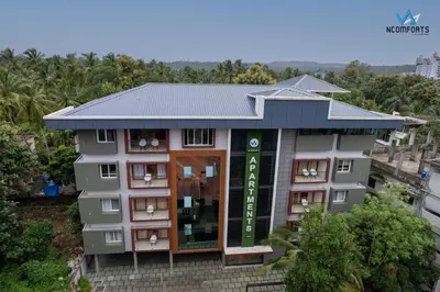 an aerial view of a hotel at Ncomforts Luxurious Apartments in Perintalmanna