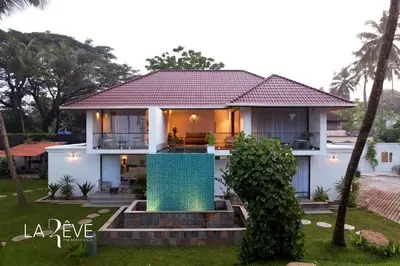 a villa with a view of a house at LA RÊVE The Beach Villa in Malappuram