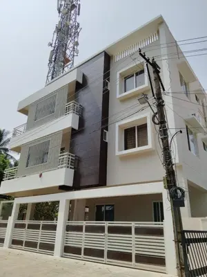 a building with a crane on the side of it at ORCHID ELITE BRINDAVAN in Mysore
