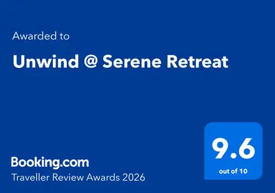 a blue screen with the words unwind a science retreat at Unwind @ Serene Retreat in Palakkad
