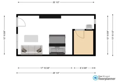 a diagram of a living room with furniture at GEM Stays in Ooty