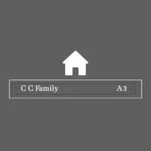 a picture of a house with the text ca family at CC Family in Guruvāyūr