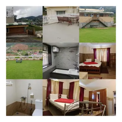a collage of photos of a hotel room at The silver dale homestay 1 in Ooty