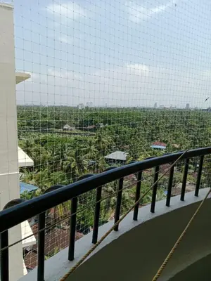 a view from the balcony of a building at Seashells Pentagon Calicutbeach in Kozhikode