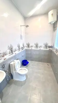a bathroom with a toilet and a sink at Away From Home - 6 - Rooms In Ooty, Home Stay Ooty in Ooty