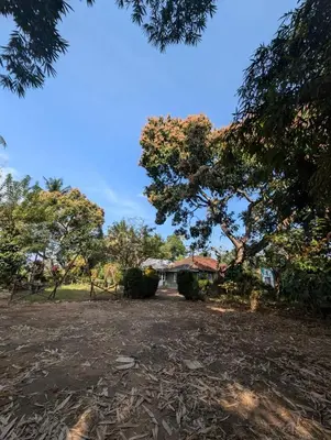 a view of a yard with a house in the background at VIHA The Heaven in Meppādi
