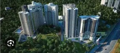 an overhead view of a city with tall buildings at Landmark world Abacus 3P in Kakkayam