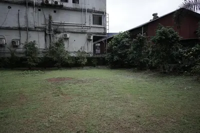 an empty yard in front of a building at Palamattam Villa Homestay,Angamaly, Kochi, Airport in Cochin