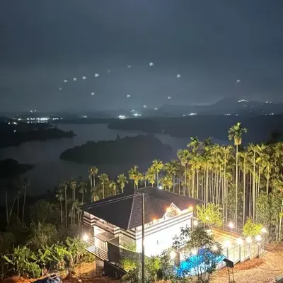 mountain lake view private pool villa -Wayanad