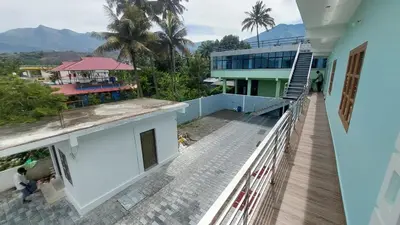 a view from the balcony of a house at Marayoor home stay in Marayoor