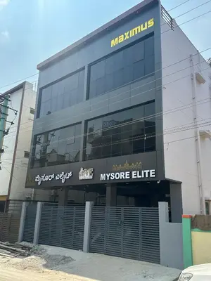 a large building with a meknes store elite at Mysore Elite in Mysore