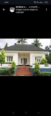 a picture of a white house with stairs in front at Boganvilla, Magic Land Resort in Athirappilly