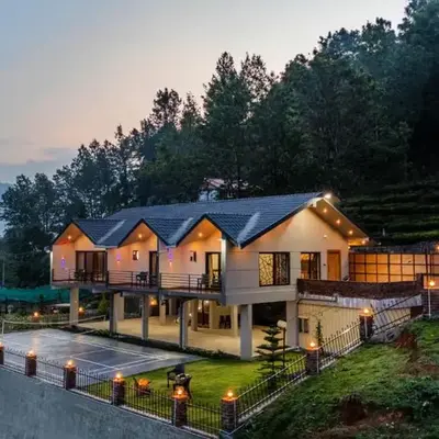 StayVista at Ambrosia access to water stream