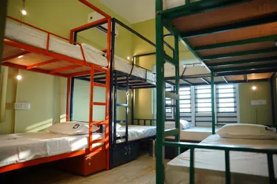 a group of bunk beds in a room at Dormer Stay in Kozhikode