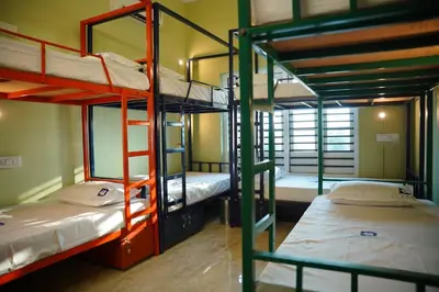 a room with three bunk beds in a hostel at Dormer Stay in Kozhikode