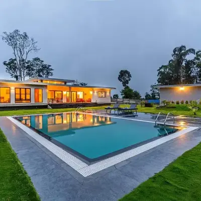 Stayvista at Serenova with big pvt pool and lawn - Your Luxury escape awaits !
