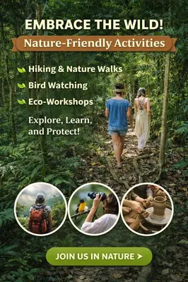 a collage of pictures of people walking in the woods at Ganesha Homestay, Cochin, Near Paniyeli Poru Waterfalls in Malayāttūr
