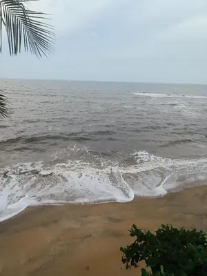 a view of the ocean from the beach at Perch by the sea 2 in Kannur