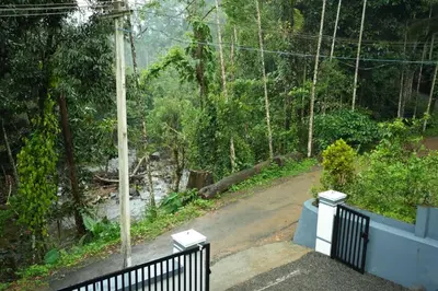 a road in the middle of a forest at Whispering Streams in Tariyod