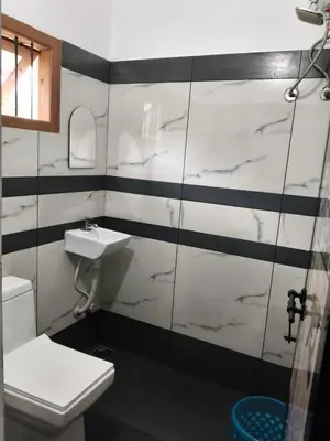 a bathroom with a sink and a toilet at Wildlife Homestay in Kanthalloor