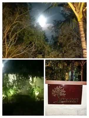a collage of photos with a tree and a sign at Nihave in Attappādi