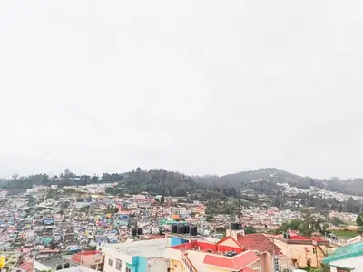 a view of a city from above at Greenland 2bed room hall villa in Ooty