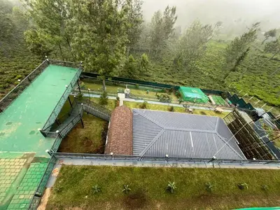 an overhead view of a roof of a garden at Memories at The Blue Mountains in Kotagiri