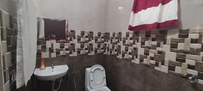 a bathroom with a toilet and a sink at Orchid Homestay in Viripara