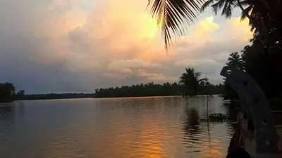 a view of a large body of water at Kodamukku water front cottage in Trichūr