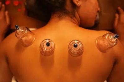 a man with eyes on his back at Vaigayi Ayurveda Resort in Kodanad