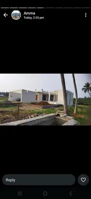a screenshot of a picture of a house at Glass house in Pollāchi