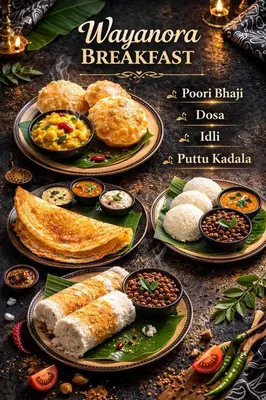 a group of plates of food with different types of food at Falcon by wayanora in Padinjarathara