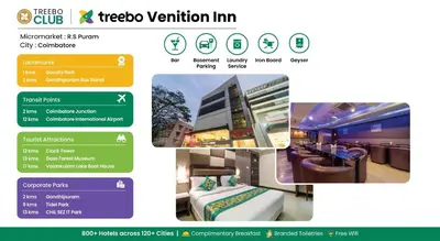 a screenshot of the tico vacation inn website at Treebo Venition Inn in Coimbatore