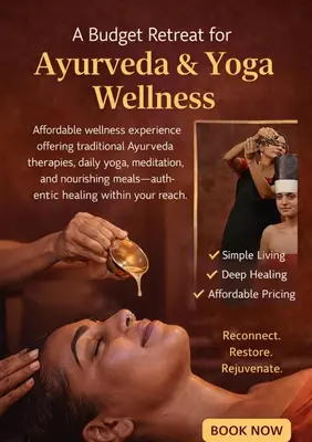 a flyer for ayurveda and yoga wellness at Namasthe Ayurveda and Yoga Retreat Cochin Only for Ayurveda and Yoga Wellness Stay in Nedumbassery