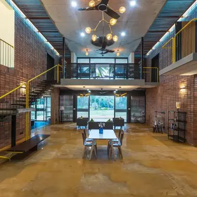 SaffronStays Riverstone 3-BR Riverside Villa with Farm Views