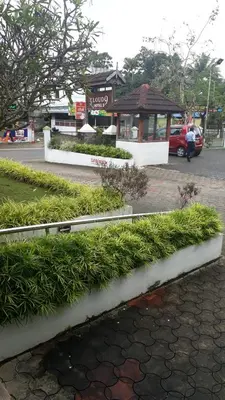 a row of green bushes in front of a building at Hotel CLOUD 9 in Kotamangalam
