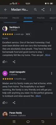 a screenshot of a text message on a cell phone at Madan Homestay in Napoklu