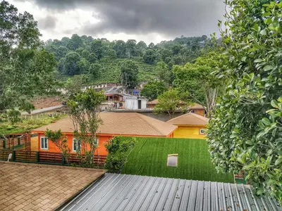 a view from the deck of a house at The Laughing Woods AC Resort in Kotagiri