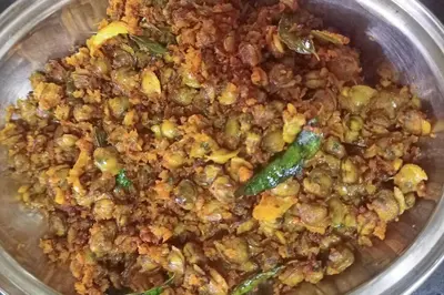 a bowl of food with meat and vegetables at Ocean Pearl in Kozhikode